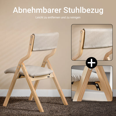 SoBuy | Chaise pliante | Chaise de cuisine | Chaise de bureau pour enfant | Gris clair | FST40-HG 