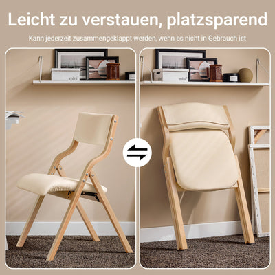 SoBuy | Klappstuhl | Küchenstuh l Schreibtischstuhl Kinder | Weiß | FST40-W