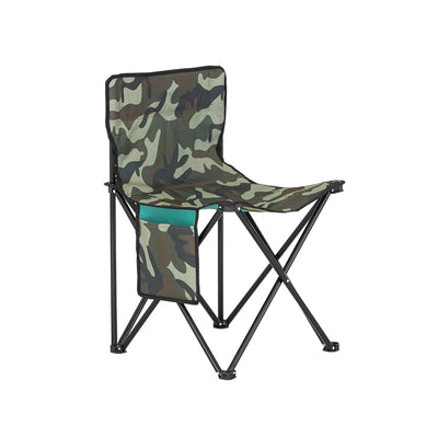 SoBuy | Chaise de camping | Chaise de pêche avec sac de transport | Chaise pliante | Camouflage | FST96-TN