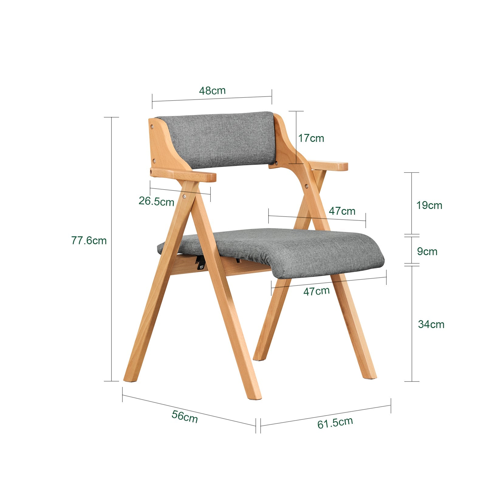 Prévente | SoBuy | Chaise pliante | Chaise de cuisine Chaise de bureau | Gris foncé | FST98-HG