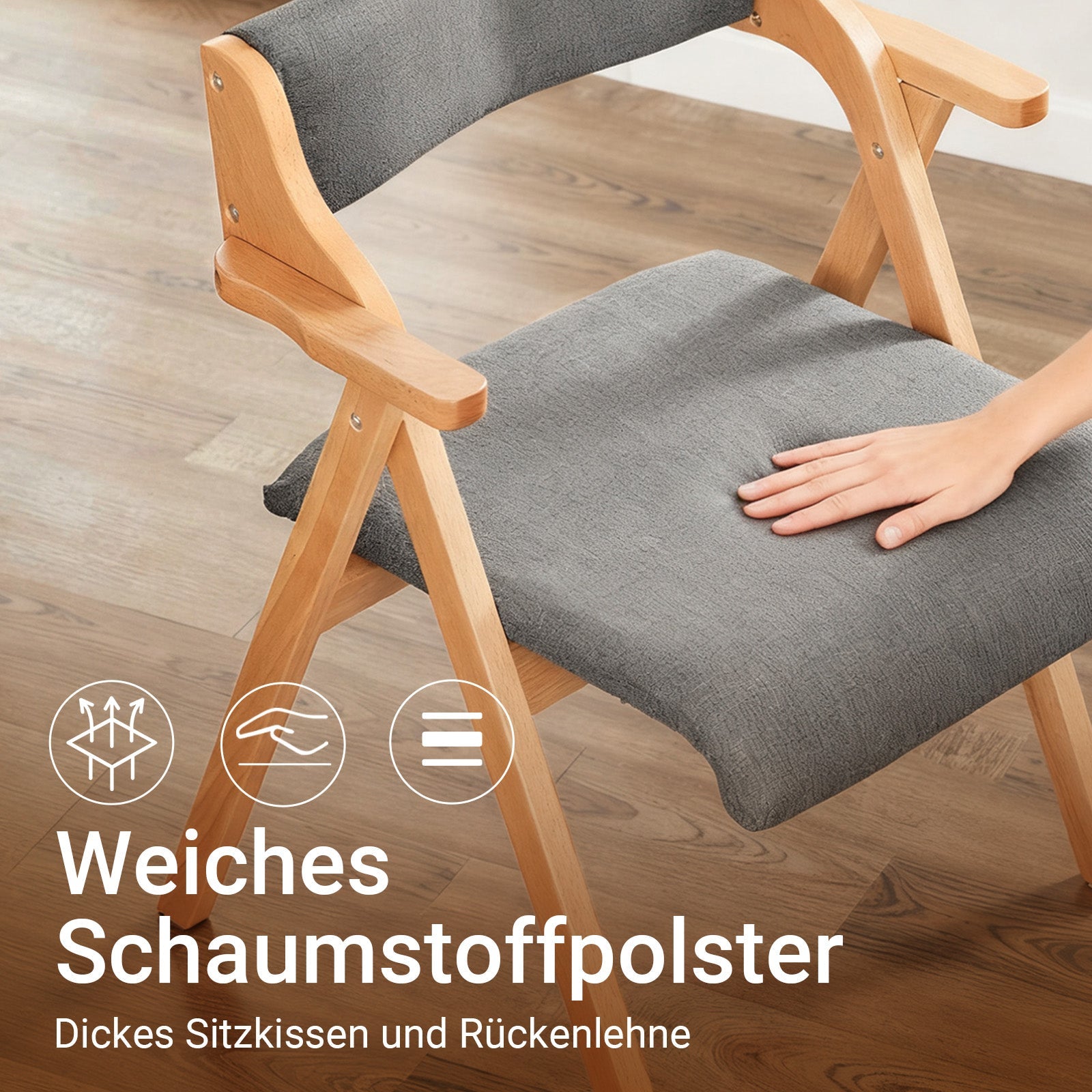Prévente | SoBuy | Chaise pliante | Chaise de cuisine Chaise de bureau | Gris foncé | FST98-HG
