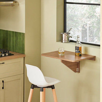 SoBuy | Table murale pliante | Table de cuisine | Bureau | Meuble enfant | Vintage | FWT03-PF