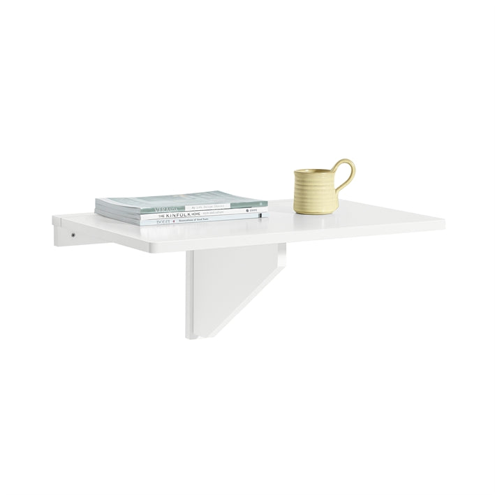 SoBuy | Tavolo da parete pieghevole per cucina | Tavolo pieghevole a muro | Tavolo a muro bianco | FWT03-W