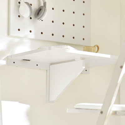 SoBuy | Table murale pliable de cuisine | Table pliante murale | Table murale blanche | FWT03-W