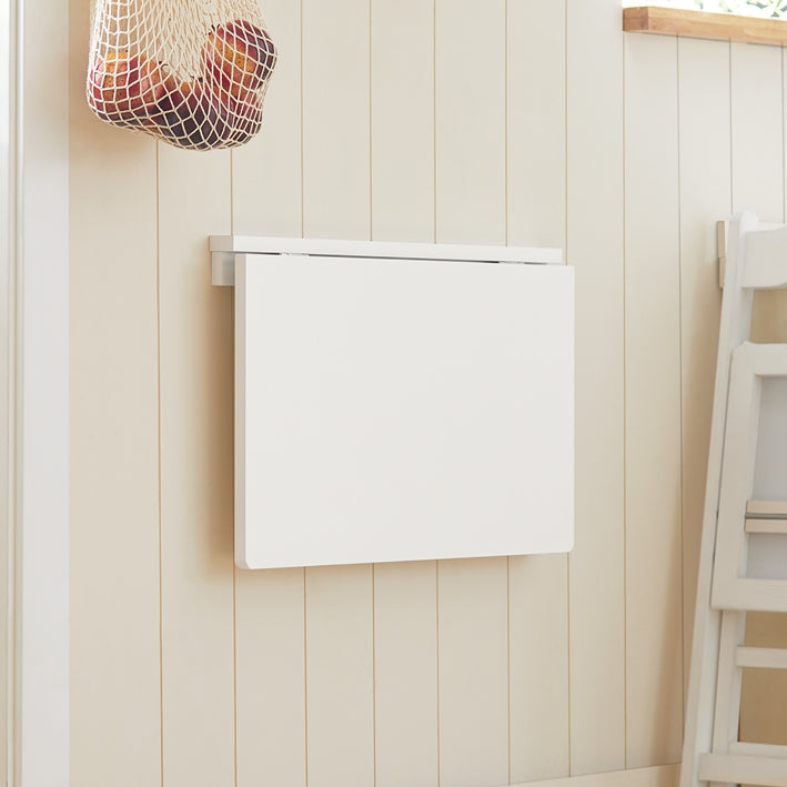 SoBuy | Tavolo da parete pieghevole per cucina | Tavolo pieghevole a muro | Tavolo a muro bianco | FWT03-W