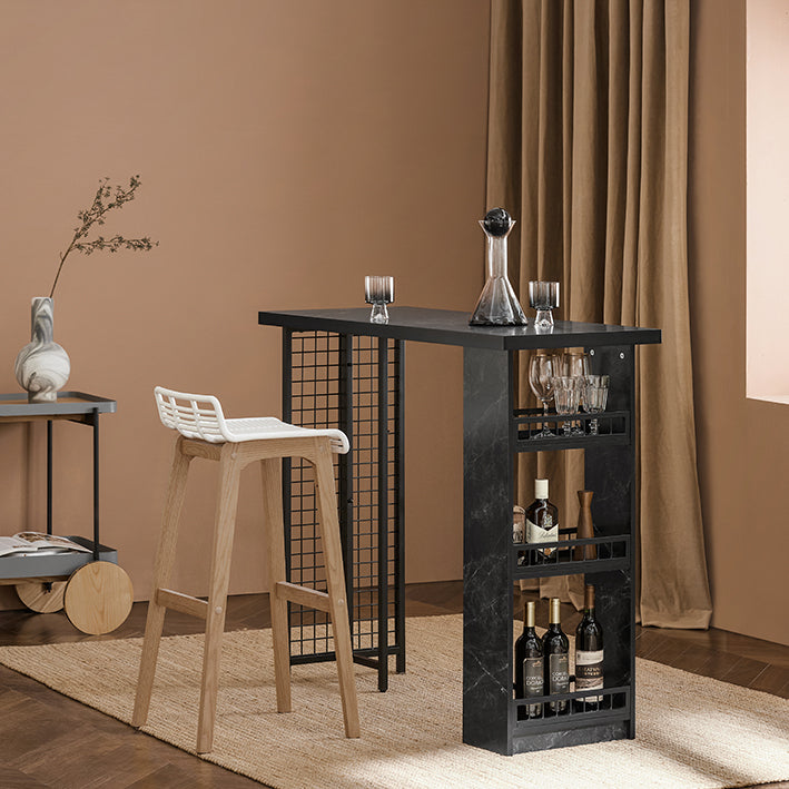 SoBuy | Tavolo da bar | Tavolo da pranzo | Tavolo da cucina | Tavolo da balcone | Nero | FWT100-SCH