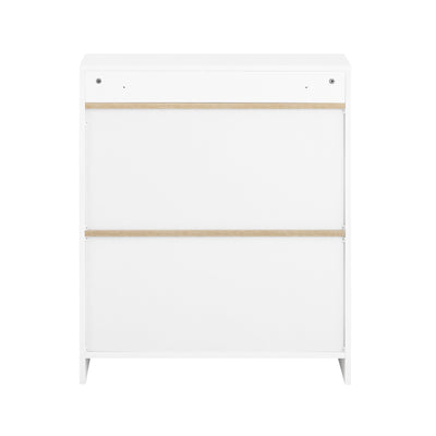 SoBuy | Klapptisch mit angebautem Schrank | Schreibtisch klappbar | Weiß/Natur | FWT104-WN