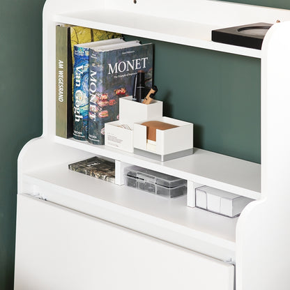 SoBuy | Bureau pliant | Table pliante avec coffre de rangement | Table de travail pour bureau à domicile | FWT105-W 