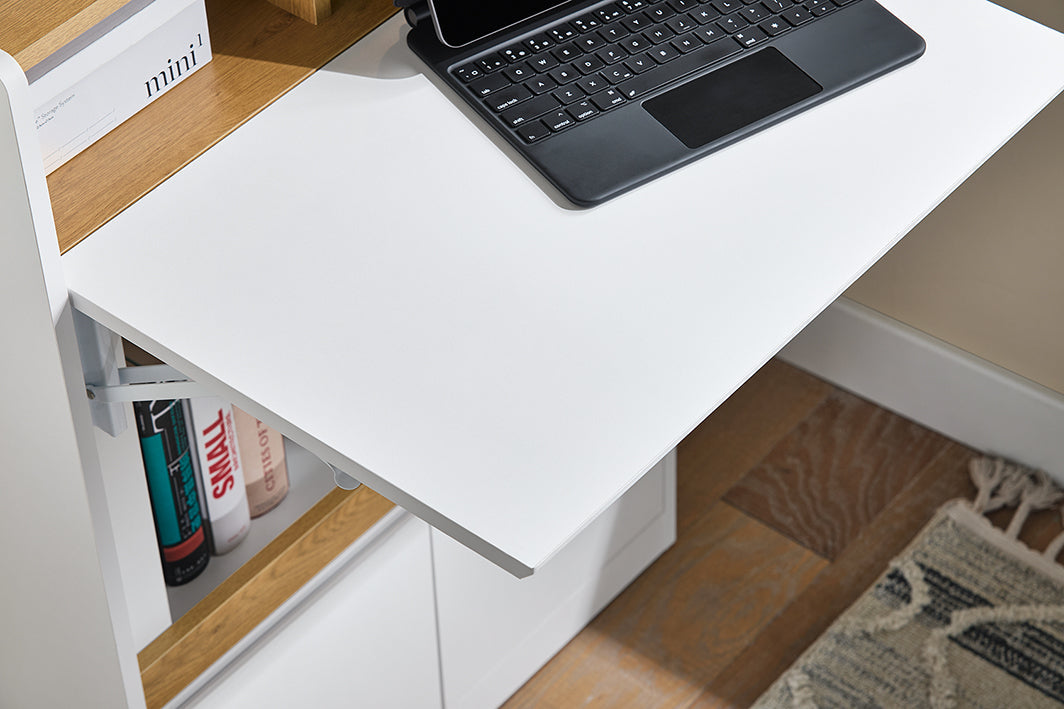 SoBuy | Bureau pliable | Table pliante Table de travail | Bureau pour télétravail | Table pour ordinateur portable | FWT109-WN