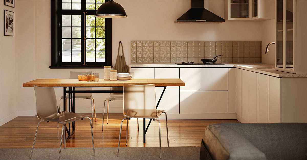 SoBuy Esstisch klappbar für 2-8 Personen Platzsparend 65x(110-200) x76cm FWT113-N