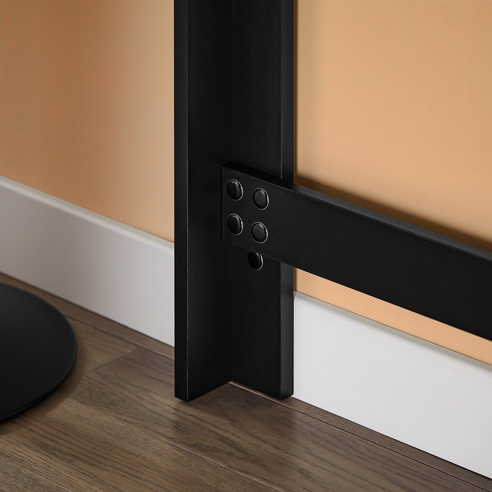 SoBuy | Küchentheke Bartisch | mit 3 Ablageflächen | Stehtisch | Küchentisch Schwarz | FWT17-II-SCH