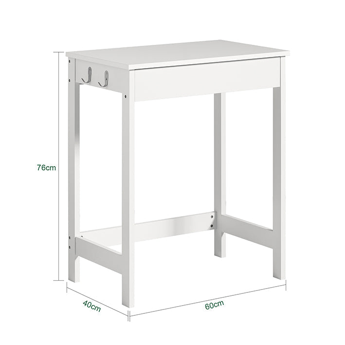 SoBuy | Scrivania | Tavolo per Computer | Tavolo da Trucco Bianco | FWT43-W