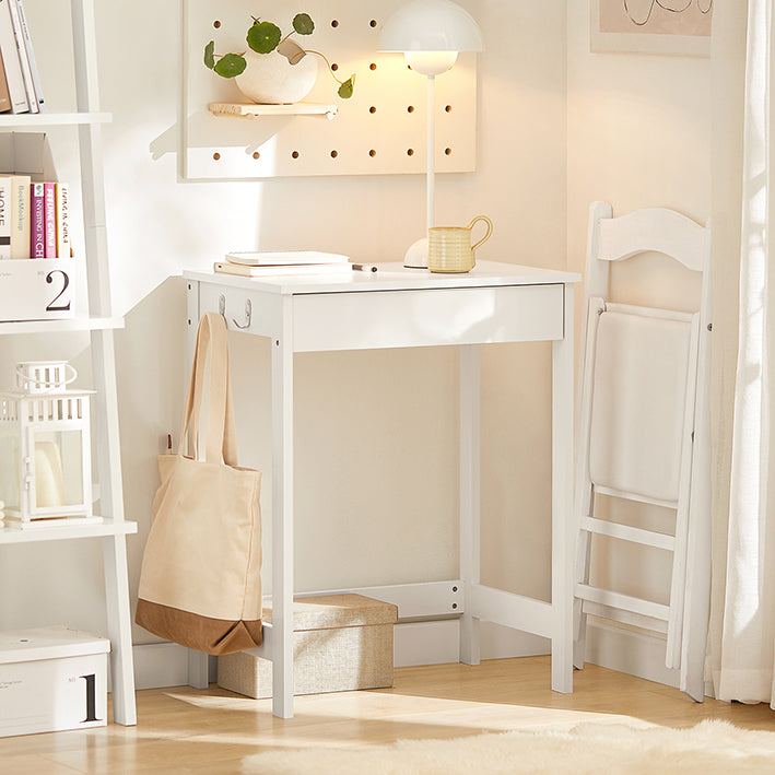 SoBuy | Scrivania | Tavolo per Computer | Tavolo da Trucco Bianco | FWT43-W