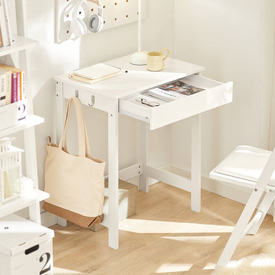 SoBuy | Bureau | Table d'ordinateur | Coiffeuse Blanc | FWT43-W