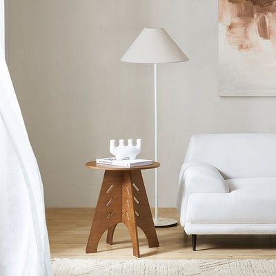 SoBuy | Table d'appoint à tenons et mortaises | Table basse | Table basse | Marron | HFBT01-BR