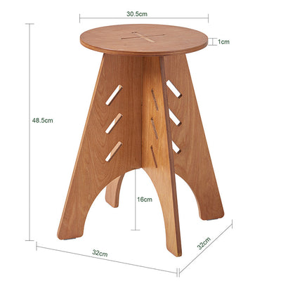 SoBuy | Table d'appoint avec assemblage tenon et mortaise | Table basse | Table de salon | Marron | HFBT01-K-BR