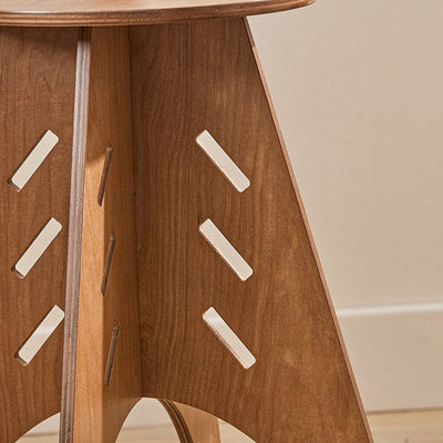 SoBuy | Table d'appoint avec assemblage tenon et mortaise | Table basse | Table de salon | Marron | HFBT01-K-BR