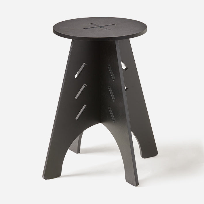 SoBuy | Tavolino d'appoggio con incastri a tenone e mortasa | Tavolino da caffè | Tavolino da salotto | Nero | HFBT01-K-SCH