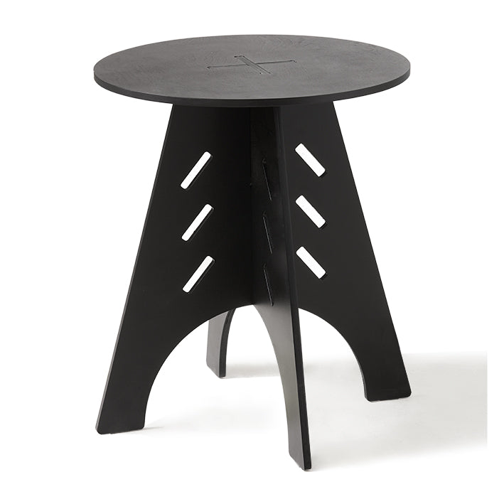 SoBuy | Table d'appoint à tenons et mortaises | Table basse | Table d'appoint | Noir | HFBT01-SCH 