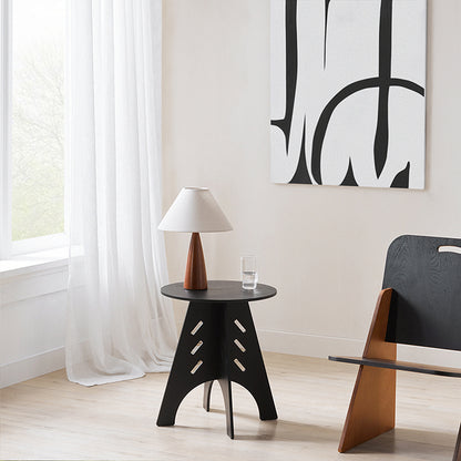 SoBuy | Table d'appoint à tenons et mortaises | Table basse | Table d'appoint | Noir | HFBT01-SCH 