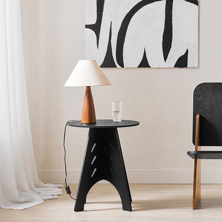 SoBuy | Table d'appoint à tenons et mortaises | Table basse | Table d'appoint | Noir | HFBT01-SCH 