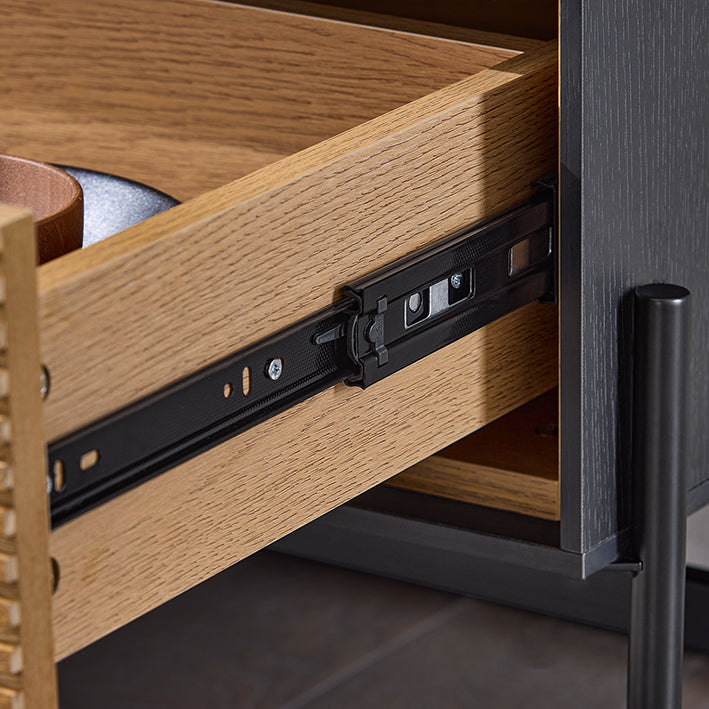 SoBuy | Sideboard | Flurschrank | Küchenschrank | Aufbewahrungsschrank | TV-Schrank | HFSB02-SCH