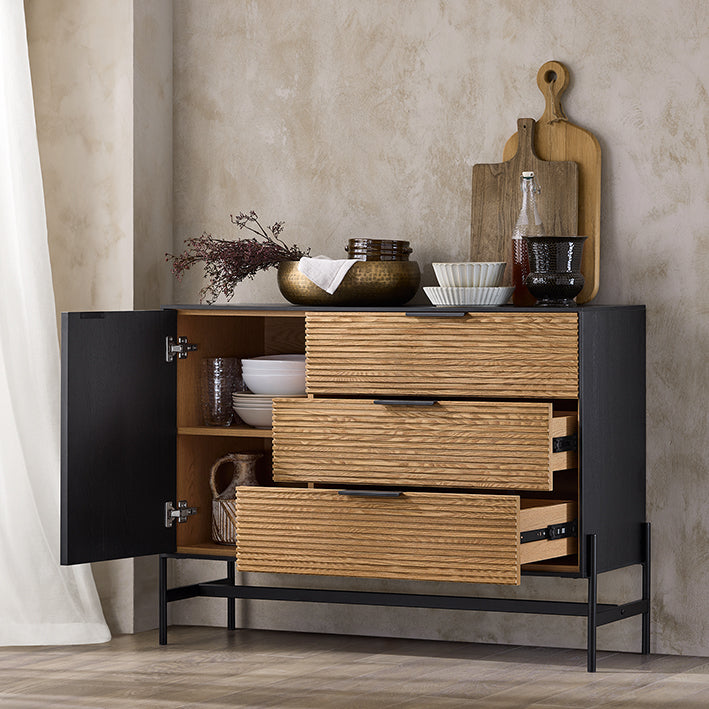 SoBuy | Credenza | Mobile da ingresso | Mobile da cucina | Mobile contenitore | Mobile TV | HFSB02-SCH