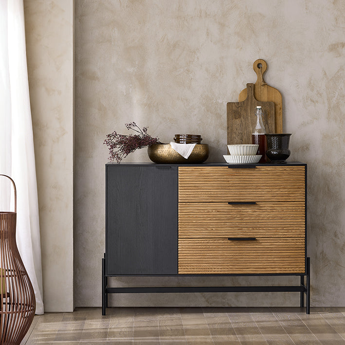 SoBuy | Credenza | Mobile da ingresso | Mobile da cucina | Mobile contenitore | Mobile TV | HFSB02-SCH