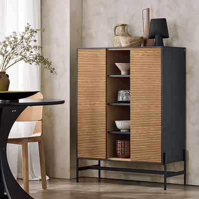 SoBuy | Credenza | Mobiletto da cucina | Mobile per corridoio | Mobile contenitore | Buffet | HFSB04-SCH
