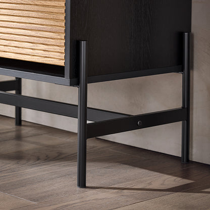 SoBuy | Meuble à chaussures à 2 portes | Meuble à chaussures étroit | Coffre à chaussures | HFSR03-SCH 