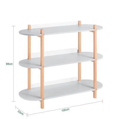 SoBuy | Tavolo Consolle | Tavolo da Ingresso | Credenza | Tavolino d'Appoggio | Grigio Chiaro | HSTR01-H-HG