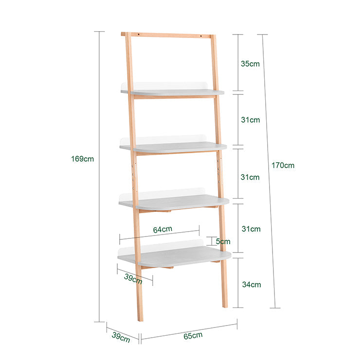 SoBuy | Scaffale a scala | Scaffale a gradini | Scaffale portaoggetti | Scala per fiori | HSTR02-HG