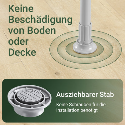 SoBuy | Tringle à vêtements télescopique | Système de penderie | Système d'étagères | Gris clair | KLS04-II-HG