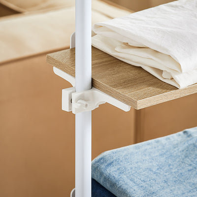 SoBuy | Portant télescopique | Porte-manteau réglable | KLS14-WN 