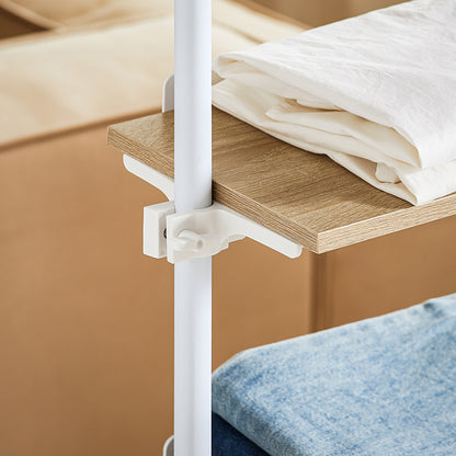 SoBuy | Teleskopstange Kleiderständer | Verstellbares Garderobenständer | KLS14-WN