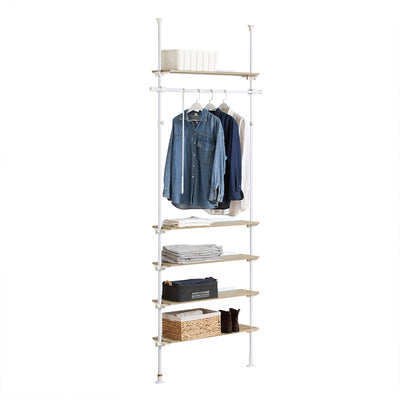 SoBuy | Teleskopstange Kleiderständer | Verstellbares Garderobenständer | KLS15-WN