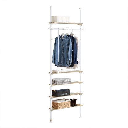 SoBuy | Teleskopstange Kleiderständer | Verstellbares Garderobenständer | KLS15-WN