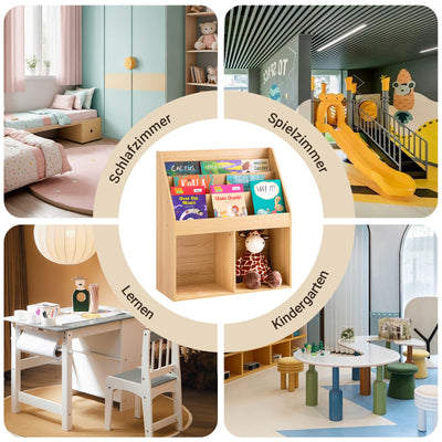 SoBuy | Étagère Enfant | Porte-revues | Étagère de Rangement | pour Enfant | KMB01-N