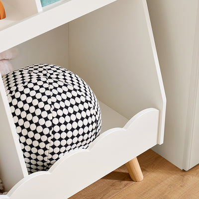SoBuy | Étagère pour enfants | Étagère de rangement | Étagère Montessori | Blanche | KMB100-W 