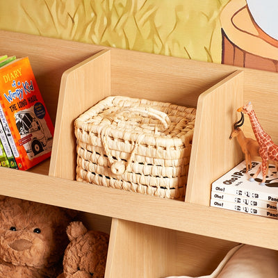 SoBuy | Étagère enfant 5 compartiments | Étagère de rangement | Bibliothèque | Naturel | KMB111-N 