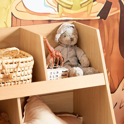 SoBuy | Étagère enfant 5 compartiments | Étagère de rangement | Bibliothèque | Naturel | KMB111-N 