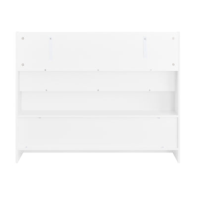 SoBuy | Étagère pour enfants | 3 étagères | Rangement pour jouets | Blanche et pratique 100 x 80 x 30 cm | KMB118-W 
