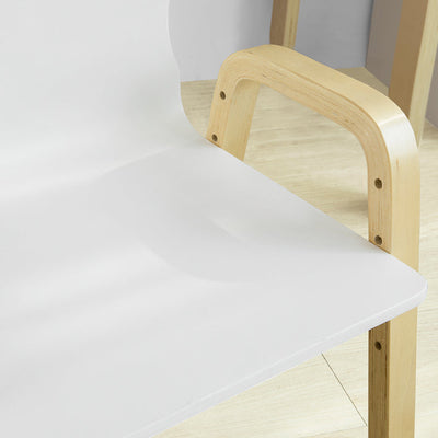 SoBuy | Lot de 2 chaises pour enfants | Chaise réglable en hauteur | Blanc | KMB24-Wx2