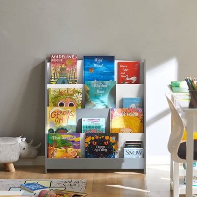 Vorverkauf | SoBuy | Kinderbücherregal | Zeitungsständer | Aufbewahrungsregal für Kinder | KMB32-HG