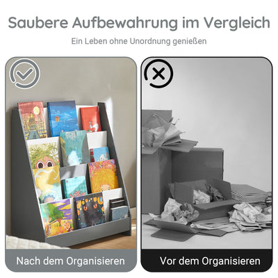 Vorverkauf | SoBuy | Kinderbücherregal | Zeitungsständer | Aufbewahrungsregal für Kinder | KMB32-HG