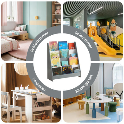 Vorverkauf | SoBuy | Kinderbücherregal | Zeitungsständer | Aufbewahrungsregal für Kinder | KMB32-HG