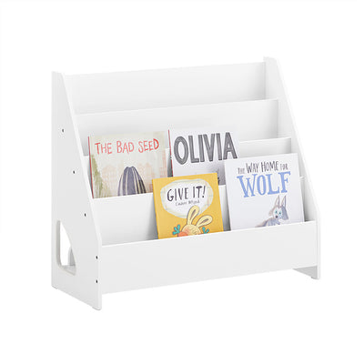 SoBuy | Kinderbücherregal Büchergestell für Kinder | Weiß | 70x60x30cm | KMB32-K-W
