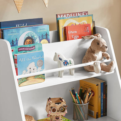 SoBuy | Bibliothèque pour enfants | Étagère à jouets | Étagère de rangement pour enfants | KMB34-W