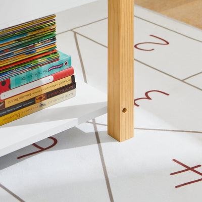 SoBuy | Étagère pour Livres d'Enfants | Étagère de Rangement pour Jouets | Étagère de Rangement pour Enfants | KMB35-W