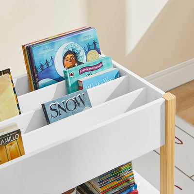 SoBuy | Étagère pour Livres d'Enfants | Étagère de Rangement pour Jouets | Étagère de Rangement pour Enfants | KMB35-W